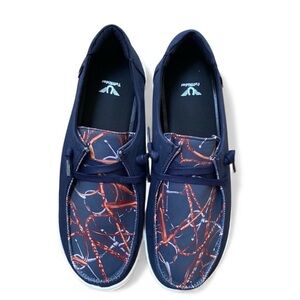 TuffRider Snaffle Bridle Sneakers Women’s 9.5 Navy Equestrian